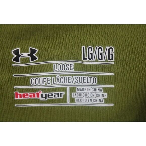 UA Under Armour Size L Green Heatgear Loose Tee T-shirt - Picture 6 of 7